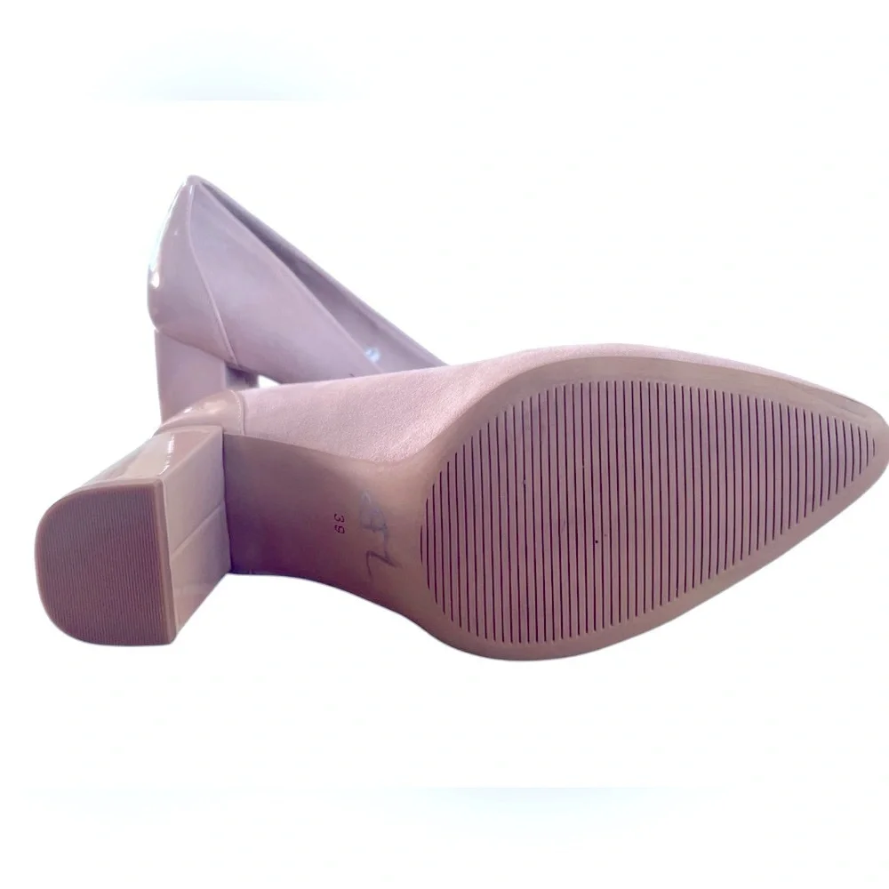 H&M - Court Shoes - Elegant beige Block Heel Pumps